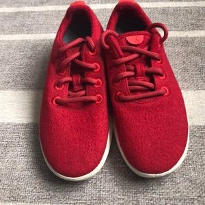 Allbirds Women’s Lace Up Red Wool Running Shoes